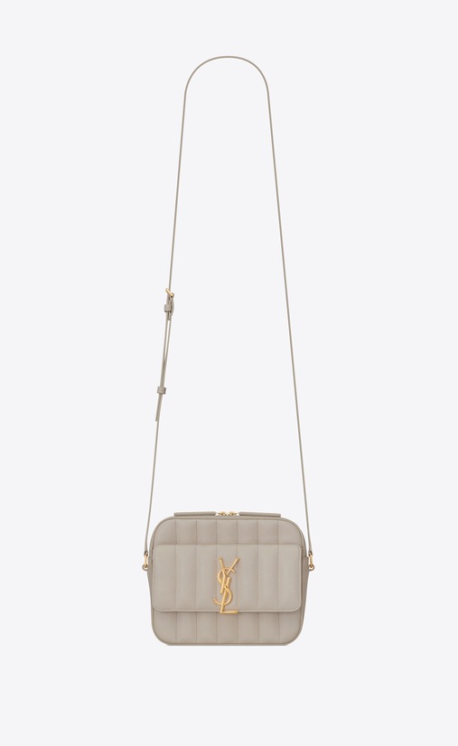 Vicky camera bag in quilted lambskin